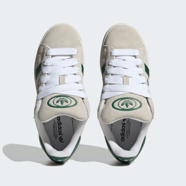 Adidas Campus 00s Crystal White Dark Green - Image 3