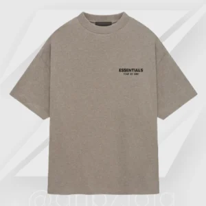 Camiseta Fear of God Essentials Jersey Crewneck Heather Gray