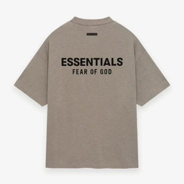 Camiseta Fear of God Essentials Jersey Crewneck Heather Gray - Image 2