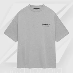 Camiseta Fear of God Essentials Jersey Crewneck Light Heather Gray