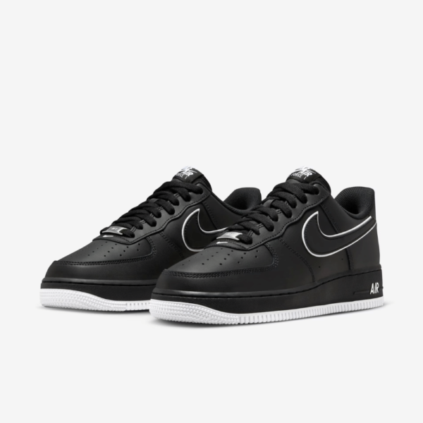 Nike Air Force 1 Low Black White - Image 2