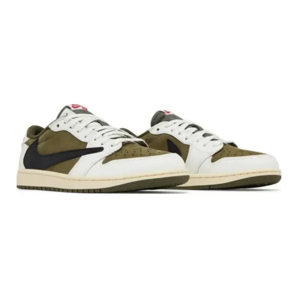 Travis Scott x Air Jordan 1 Low Medium Olive - Image 2