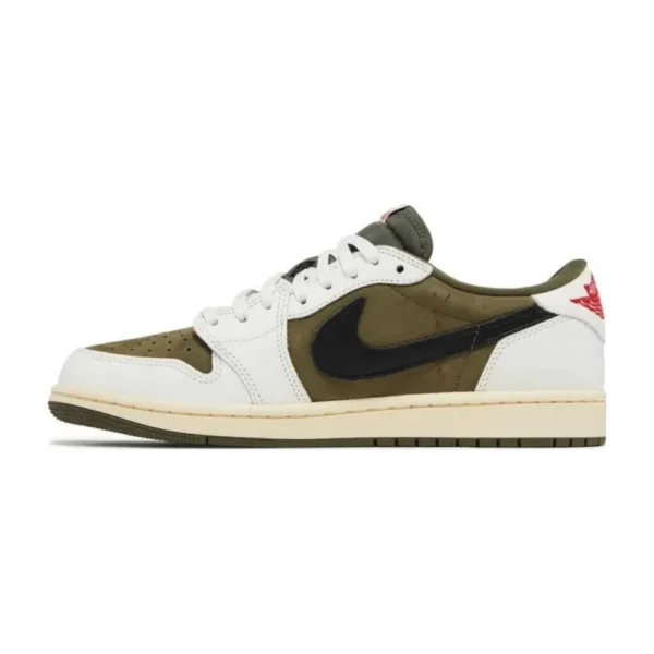 Travis Scott x Air Jordan 1 Low Medium Olive - Image 3