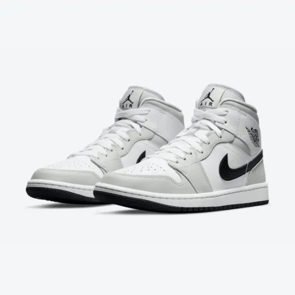 Air Jordan 1 Mid Light Smoke Grey - Image 2