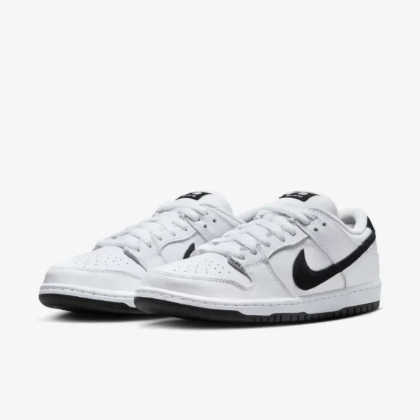 Nike SB Dunk Low Pro White Black - Image 2