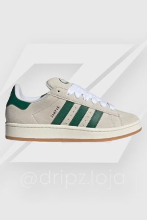 Adidas Campus 00s Crystal White Dark Green